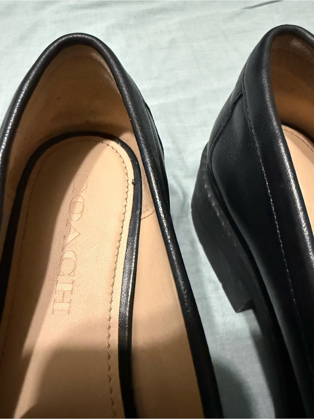 Coach Leah Black Loafers - Picture 2 of 4